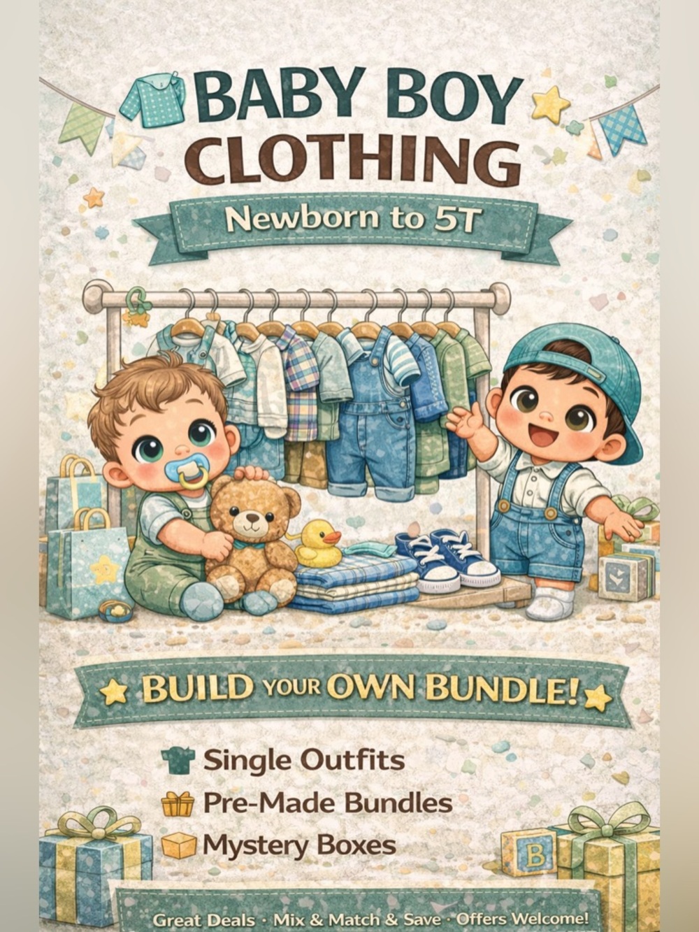 ⭐ Baby Boy Clothing | Curate Your Own Bundle & Save ⭐